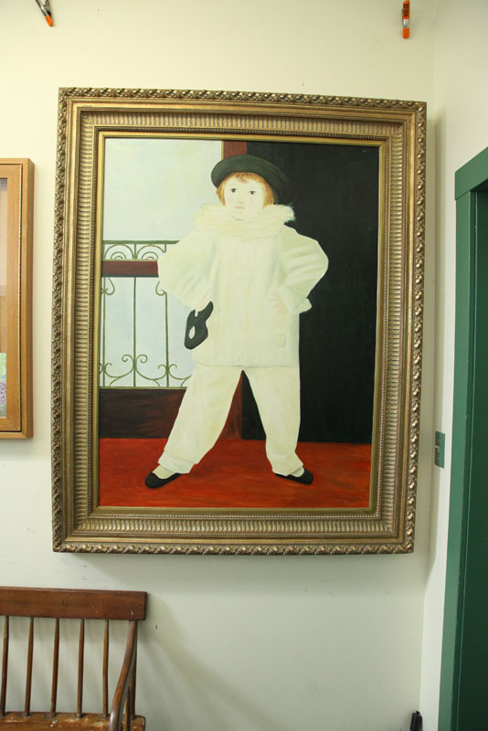 TWO LARGE REPRODUCTION OIL ON