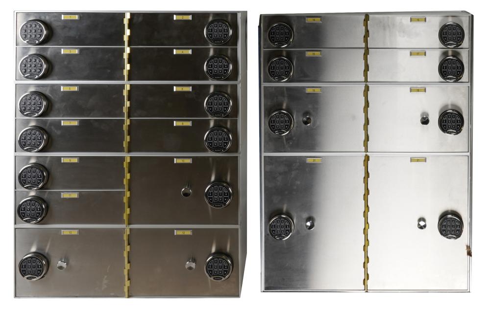 TWO LARGE SAFETY DEPOSIT