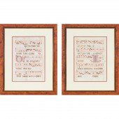 Two Large Vellum Manuscript An