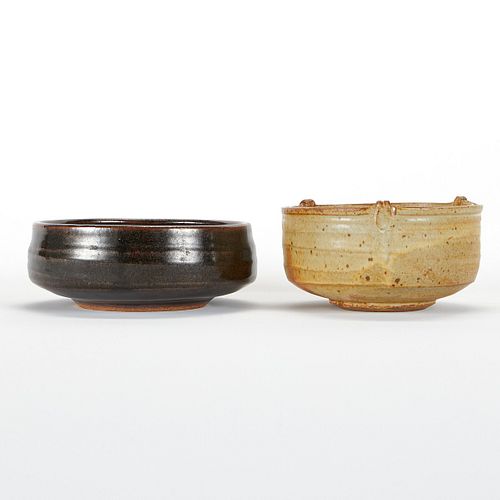 TWO LARGE WARREN MACKENZIE BOWLS