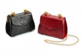 TWO LARUCCI DESIGNER EMBOSSED
