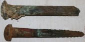 TWO LATE 18TH CENTURY HEAVY BR