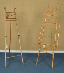 Two late 19th C. easels with