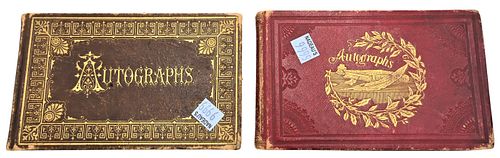 TWO LATE 19TH CENTURY AUTOGRAPH