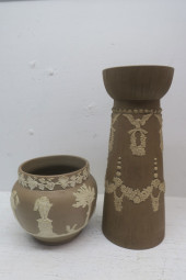 TWO LATE 19TH/20TH C. POTTERY