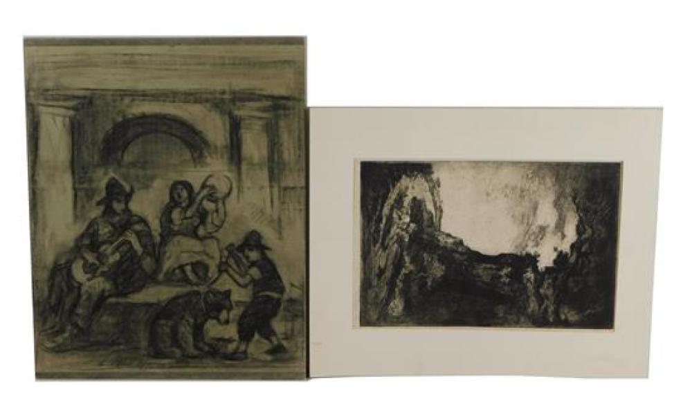 TWO LATE 19TH/20TH C. WORKS ON