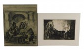 TWO LATE 19TH/20TH C. WORKS ON