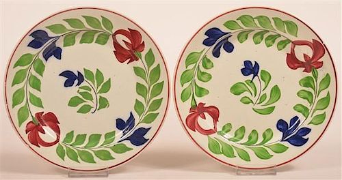 TWO LATE ADAMS ROSE IRONSTONE CHINA