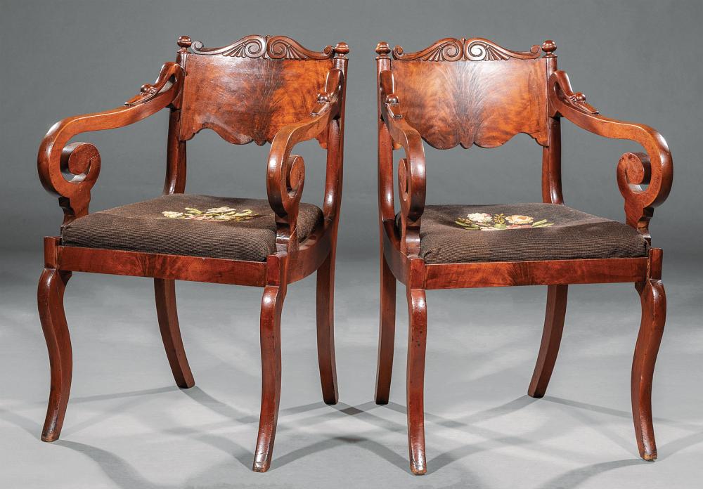 TWO LATE CLASSICAL CARVED