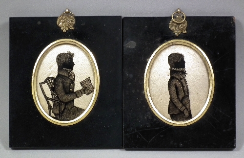 Two late George III oval half