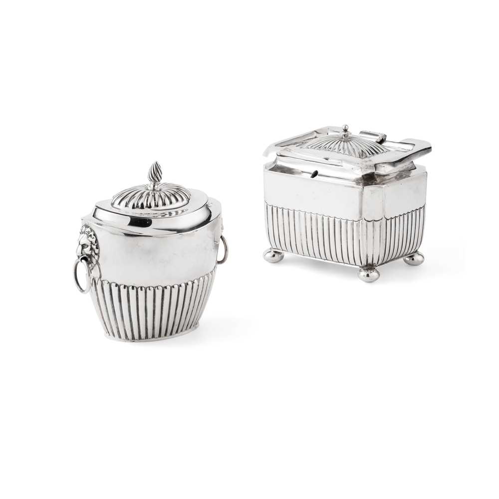 TWO LATE VICTORIAN TEA CADDIES