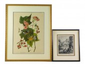 TWO LATER FRAMED PRINTS, ONE A