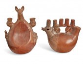 TWO LATIN AMERICAN CERAMIC VES