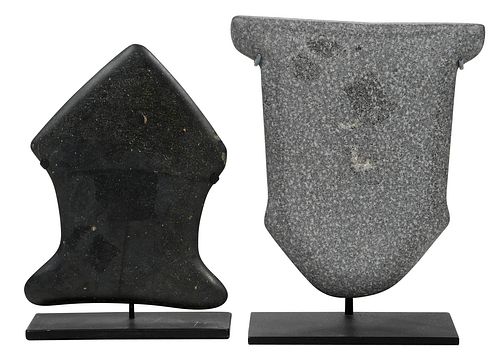 TWO LATIN AMERICAN STONE HAND