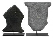 TWO LATIN AMERICAN STONE HAND