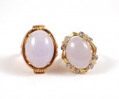 TWO LAVENDAR JADE AND FOURTEEN