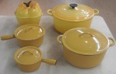 TWO LE CREUSET ENAMEL LIDDED P