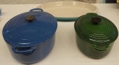 TWO LE CREUSET ENAMEL LIDDED C