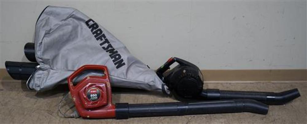 TWO LEAF BLOWERS WITH