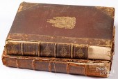 TWO LEATHER BOUND BOOKSTwo lea