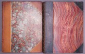 TWO LEATHERBOUND BOOKS, LAYS O