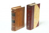 TWO LEATHERBOUND VOLUMES.  Inc