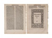 TWO LEAVES FROM BOECE, CHAUCER