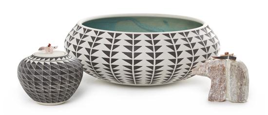 Two Leslie Thompson Pottery