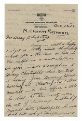 TWO LETTERS FROM MAURICE CHAVI