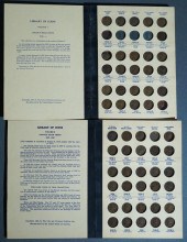 TWO LIBRARY OF COINS LINCOLN C