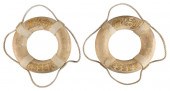 TWO LIFE RINGS FROM THE YACHT