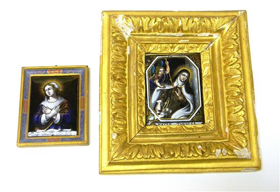 Two Limoges enamels on copper  17th