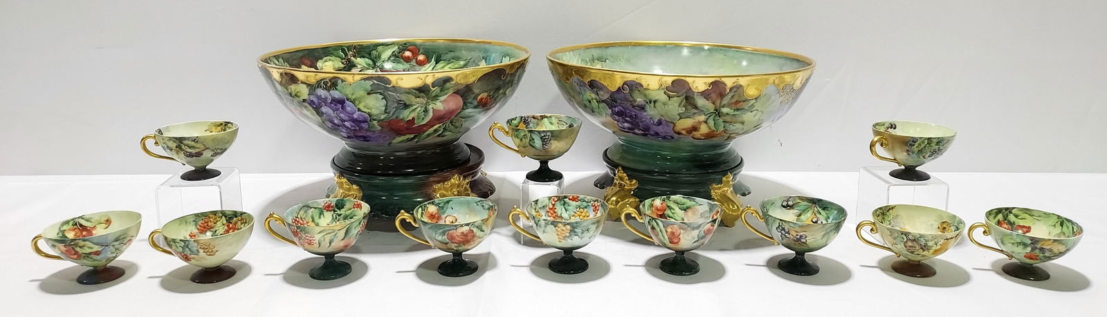 TWO LIMOGES HAND PAINTED