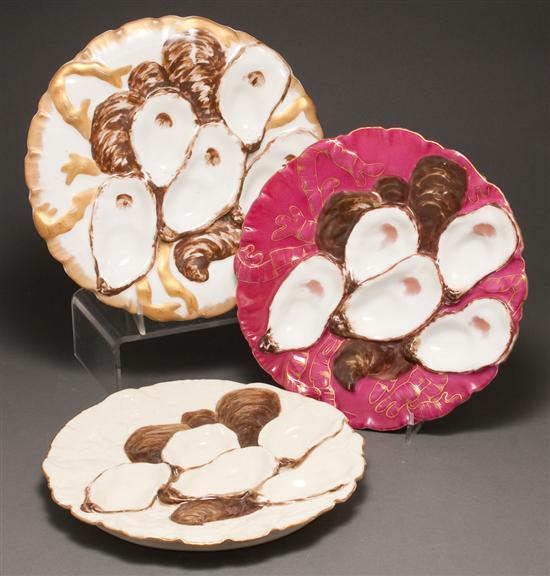 Two Limoges painted parcel-gilt