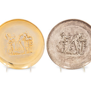 Two Lincoln Mint Silver Plates