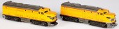 TWO LIONEL #2033 TRAIN LOCOMOT
