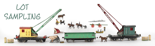 Two Lionel Lines cranes #219