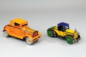 TWO LITHOGRAPHED TIN COUPES Lo