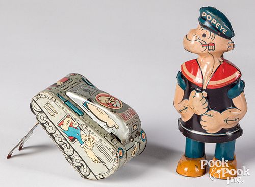 TWO LITHOGRAPHED TIN TOYSTwo
