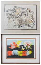 TWO LITHOGRAPHS: ANTON REFREGI