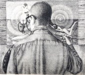 TWO LITHOGRAPHS BY DANIEL SERR