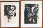 Two lithographs by Jack Coughl