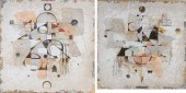 Two lithographs by Richard Hal