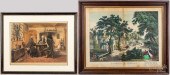 TWO LITHOGRAPHS, TO INCLUDE W.