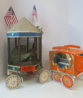 TWO LITTLE CIRCUS WAGONS, PEAC