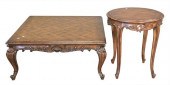 TWO LIVING ROOM TABLES, TO INC