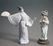 TWO LLADRO FIGURES OF A NOH AC