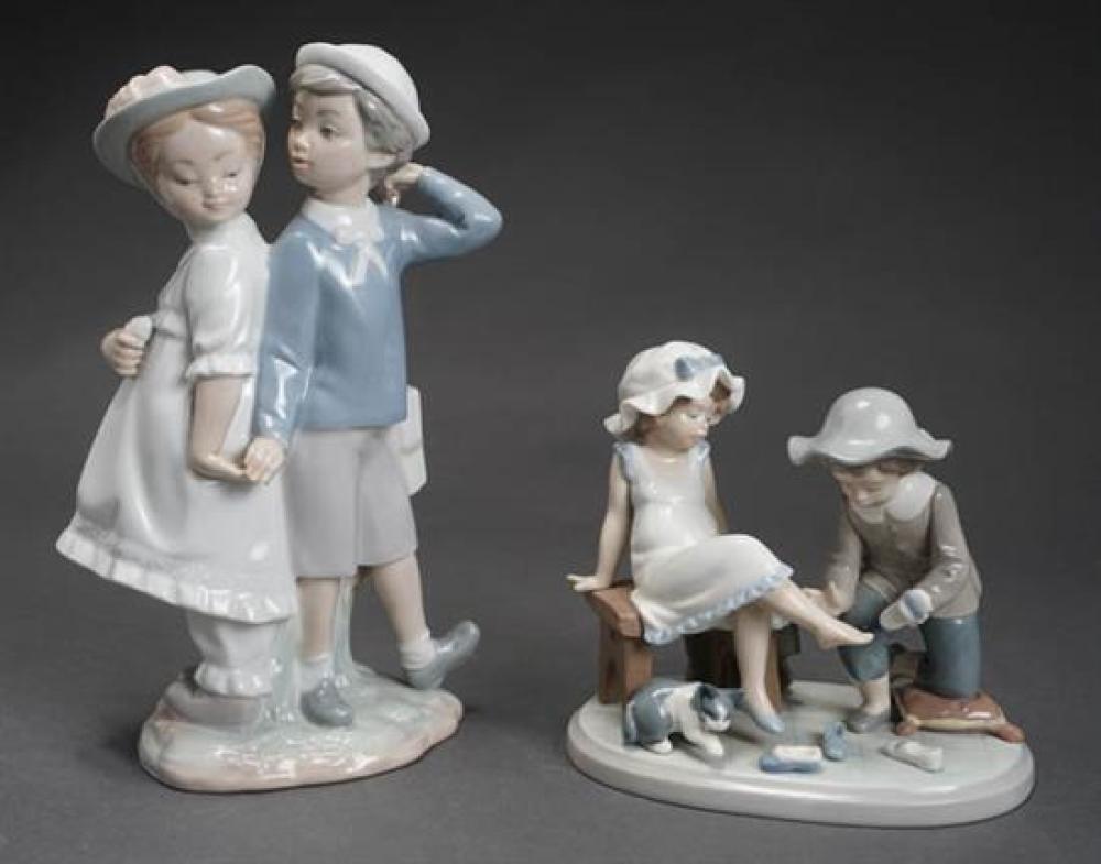 TWO LLADRó FIGURES OF 'PUPPY