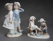 TWO LLADRó FIGURES OF 'PUPPY L