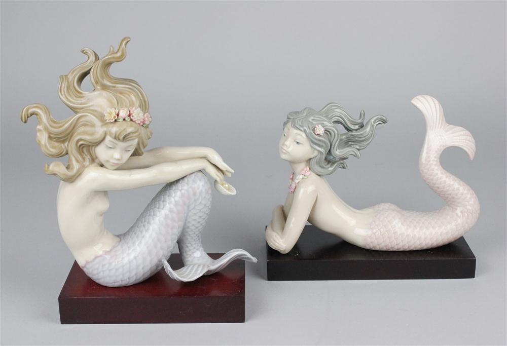 TWO LLADRO MERMAIDS 'ILLUSION'